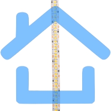 Лента светодиодная 12В, SMD2835, 19,2Вт/м, 240 LED/м, 4000K, 10мм, 5м,IP20 Rexant