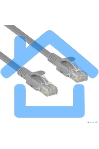 Патч-корд ExeGate UTP-RJ45-RJ45-5e-CU-2M-GY, UTP, cat.5e, 2м, медь, серый