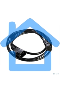 Шнур питания с заземлением IEC 60320 C13/IEC 60320 C14, 10А/250В (3x1,0), длина 3 м. (R-10-Cord-C13-C14-3)