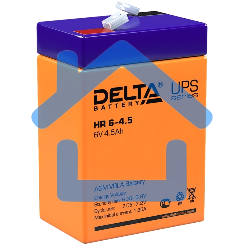 Батарея Delta HR 6-4.5 (6V, 4.5Ah)