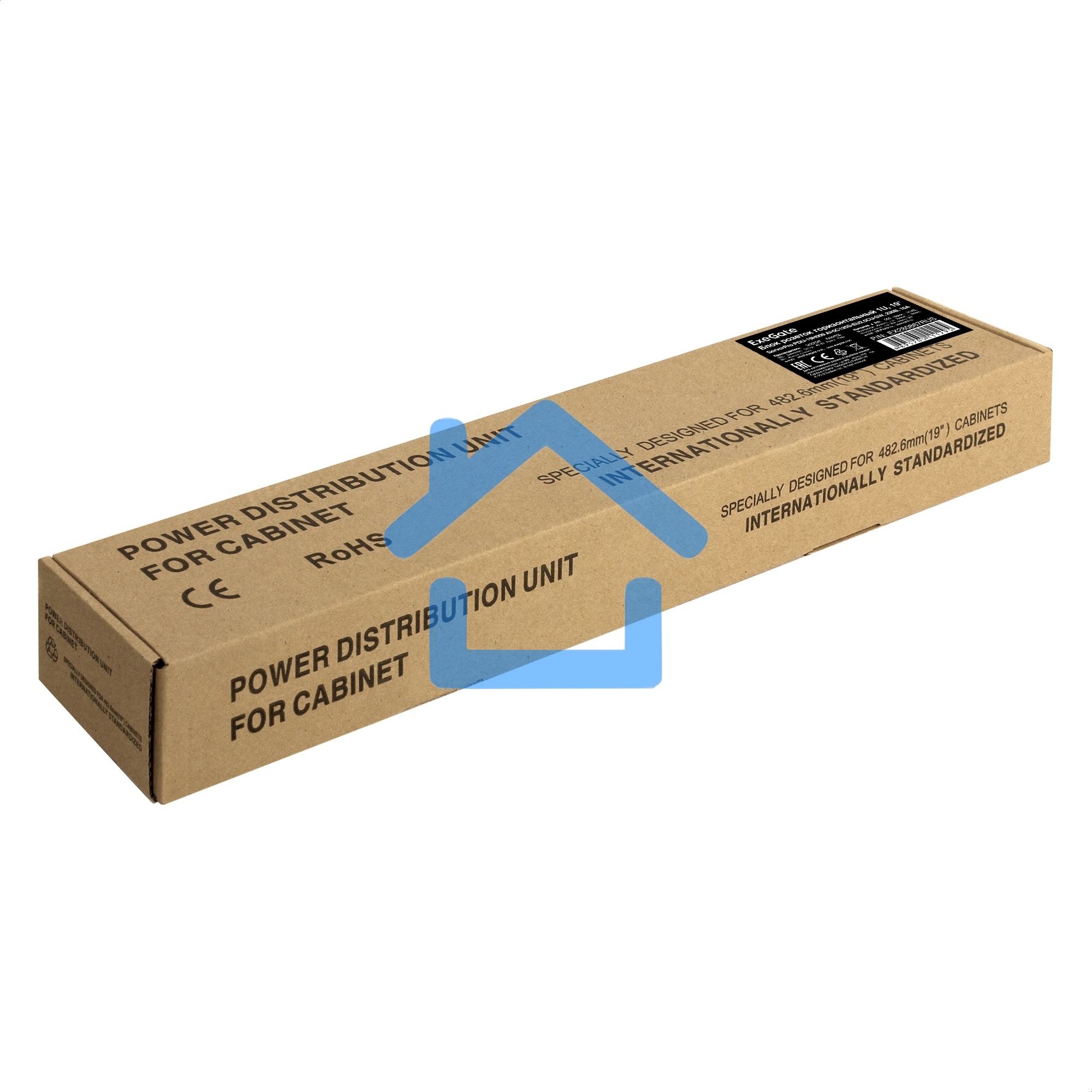 Блок розеток горизонтальный ExeGate ServerPro PDU-19H009 Al-5C135S-EU2.5-SW, 19
