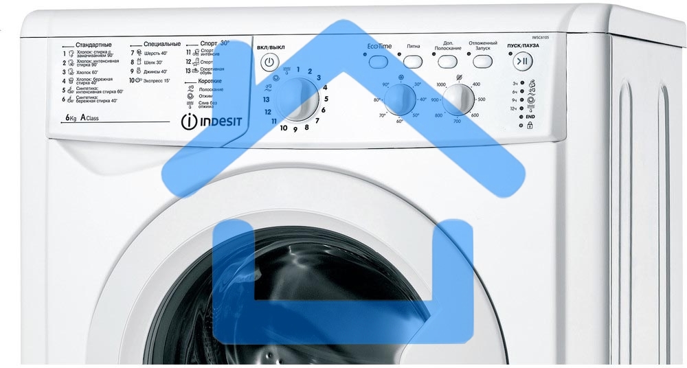 Стиральная машина Indesit IWSC 6105 белый, загрузка фронтальная 6 кг, 1000 об/мин., класс: А