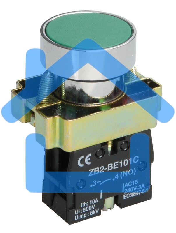 Кнопка LAY5-BA31 без подсветки зел. 1з ИЭК BBT60-BA-K06