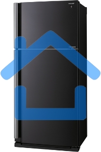 Холодильник Sharp SJ-XE55PMBK черный двухкамерный 388/148 л морозилка сверху