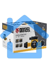 Циркуляционный насос CP25-6, напор 6 м, 50 л/мин, 1 м кабель, монт. длина 180 мм Denzel