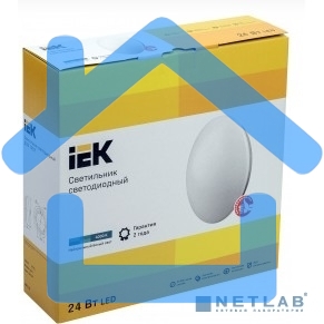Светильник Iek LDPB0-1003-24-4000-K01 LED ДПБ 1003 24Вт IP20 4000K круг белый диаметр 380 мм, световой поток 1440 Лм