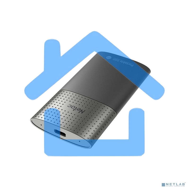 Внешний накопитель SSD Netac 500Gb Z9 NT01Z9-500G-32BK (USB3.2, up to 550/480MBs, 90х47.5х11.5mm, Aluminium+Plastic)