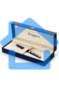 Ручка шариковая Waterman Hemisphere (CWS0920570) Mars Black CT M, синие чернила, подарочная коробка