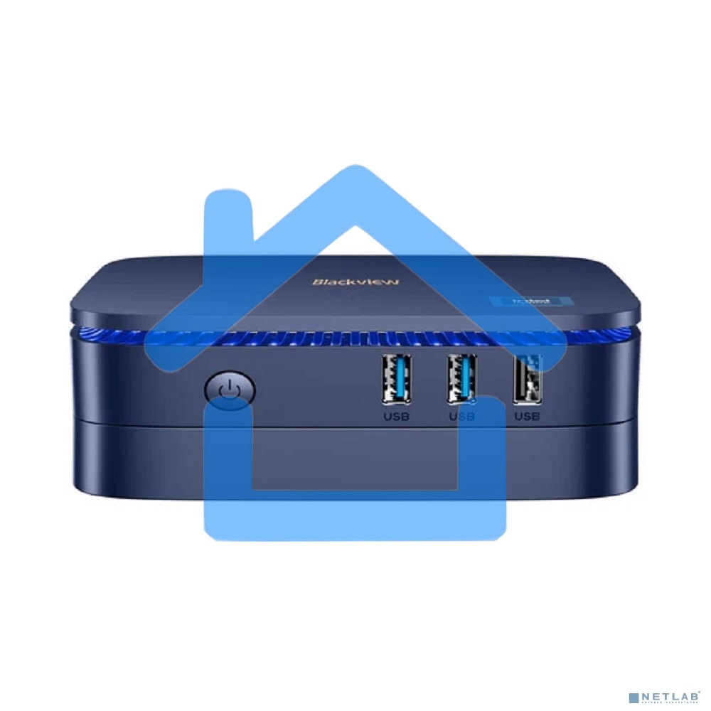 Мини ПК Blackview MP60 (Intel N5095) 16+512Gb, WIFI a/b/g/n/ac, Bluetooth 4.2, Win11 Pro, USB3.0, HDMI 1.4b Type A *2, RJ45*1, 5.5/2.1mm DC Jack *1, 3.5mm Phone Jack*1, Colour: Black