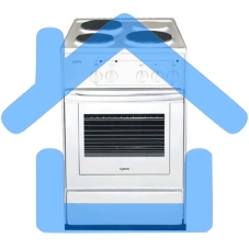 Плита электрическая Лысьва ЭП 301 СТ белый, конфорок 3 электрических, духовка 57 л, 50 см x 84 см x 60 см (без крышки)