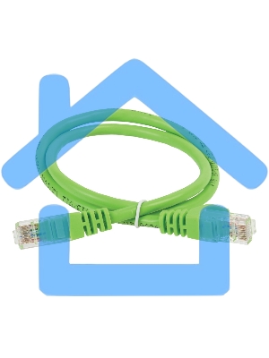 Патч-корд ITK PC02-C5EUL-2M UTP вилка RJ-45-вилка RJ-45 кат.5е 2м зеленый LSZH (уп.:1шт)