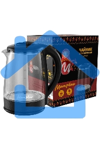 Чайник электрический Матрена MA-009 электрический (2,0 л) стекло черный