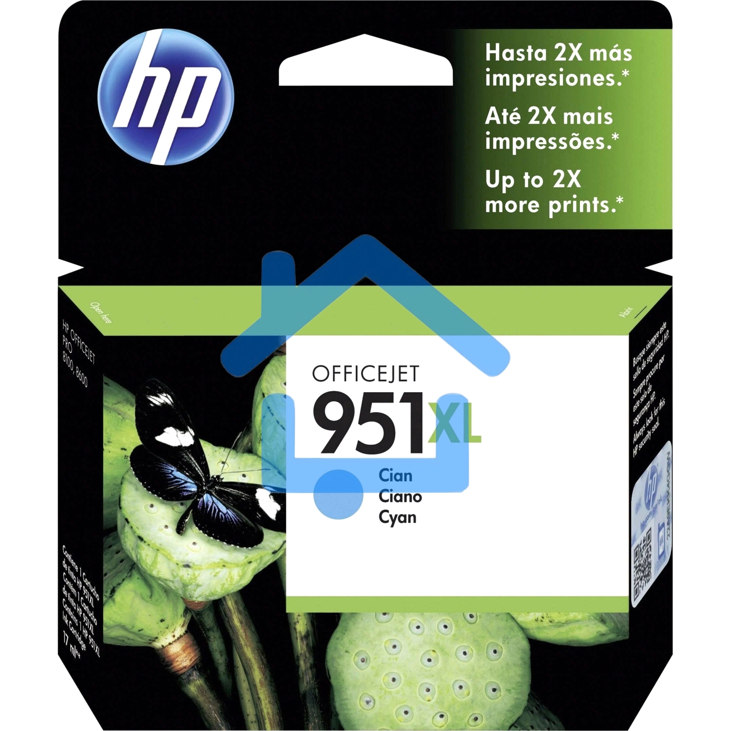 Картридж струйный HP 951XL CN046AE голубой для HP OJ Pro 8100/8600 (1500стр.)