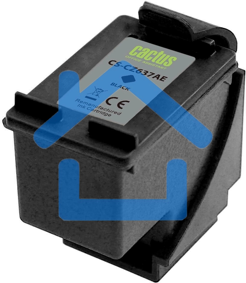 Картридж струйный Cactus CS-CZ637AE № 46 черный (33мл) для HP DJ IA 2020hc/2520hc;Ultra 2029/2529;Ultra 4729AIO
