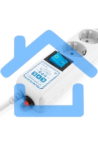 Фильтр-удлинитель PowerCube PRO (SPL(5+1)-16B-P-3M) 3.0 м, LC контур - подавление В/Ч помех, 16А/3,5кВт