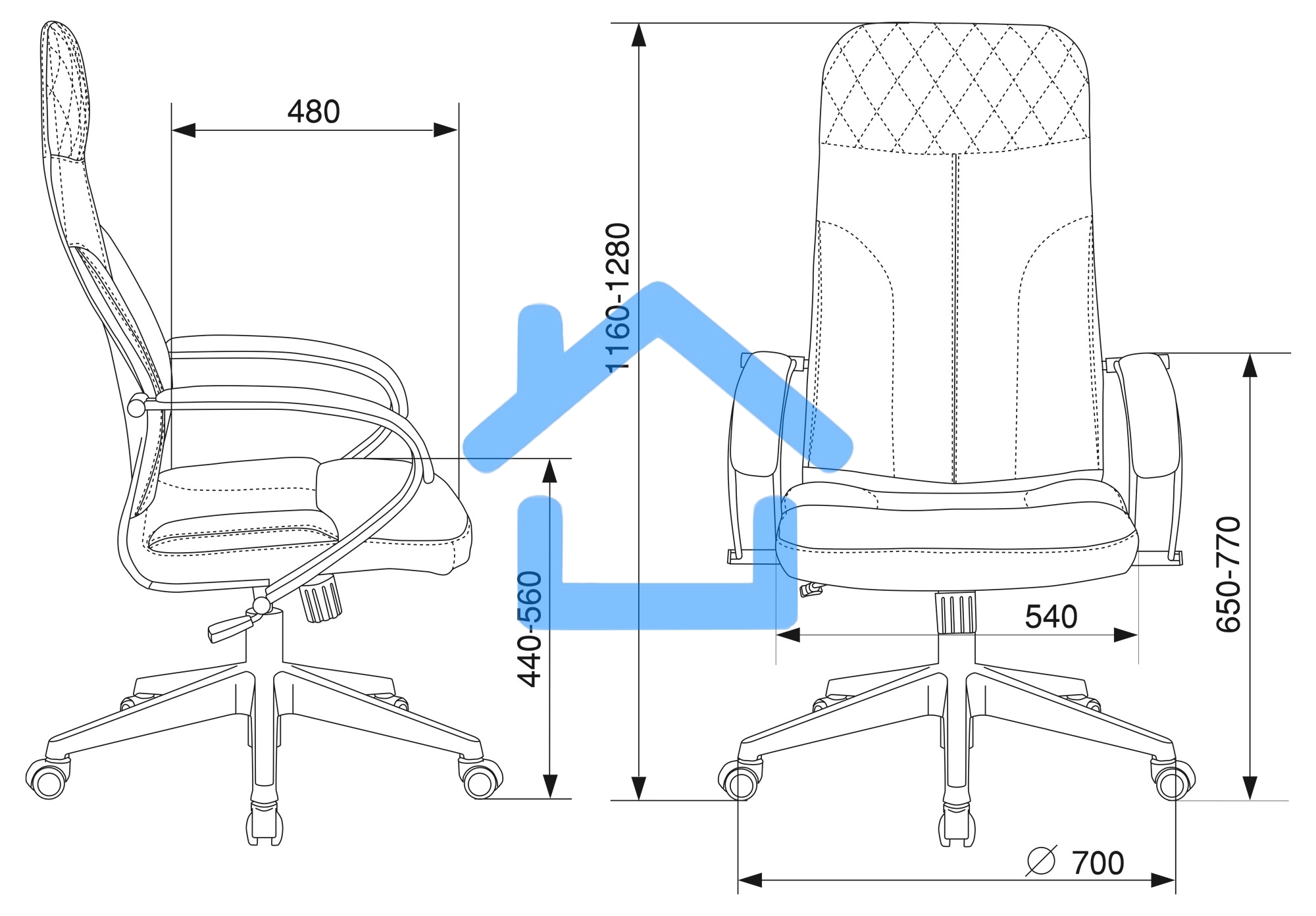 Кресло руководителя Бюрократ CH-608Fabric Light-21 песочный, крестовина пластик