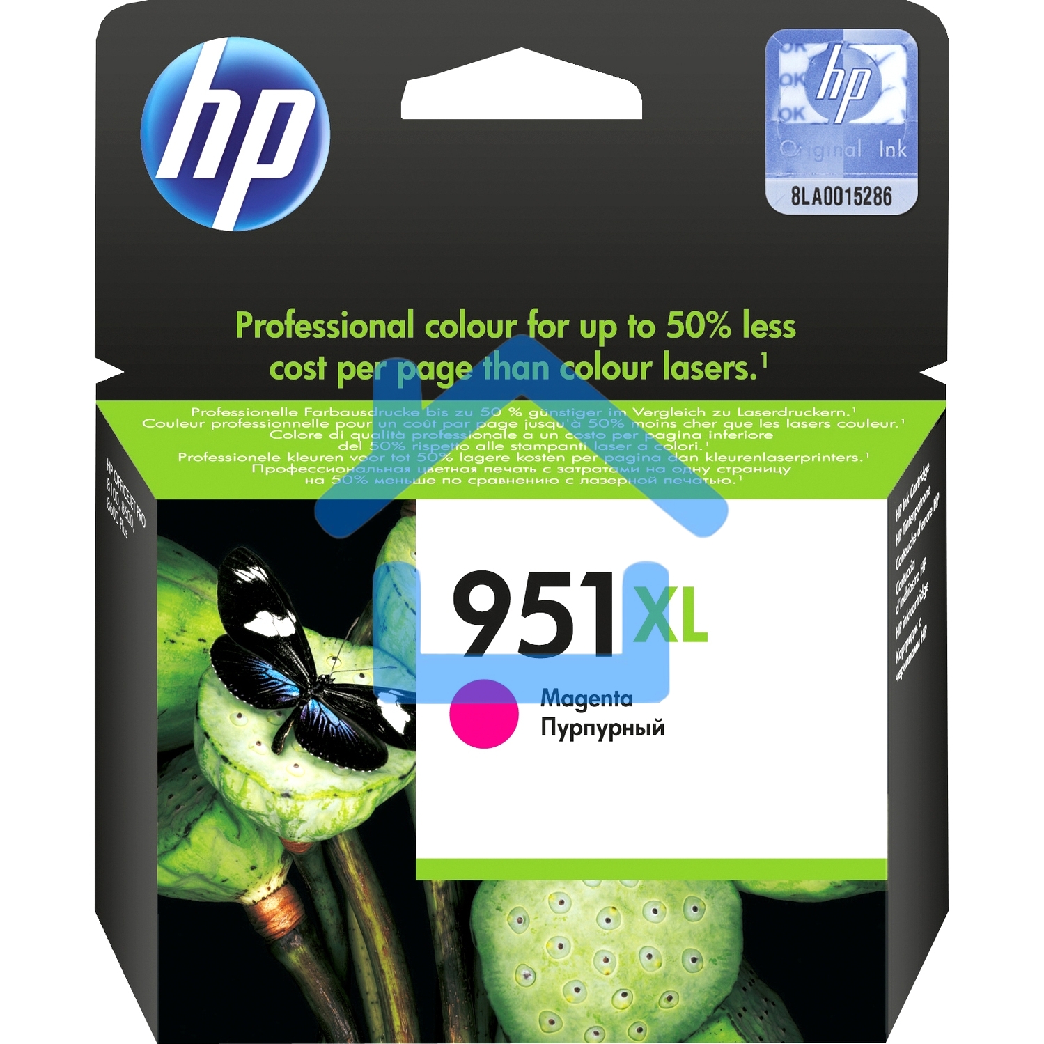 Картридж струйный HP №951XL CN047AE пурпурный для HP OJ Pro 8100/8600 (1500стр.)
