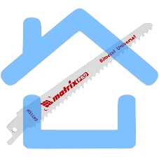 Полотна универсальные Matrix для сабельной пилы S611DF 125 / 4,3 мм, Bimetal, 2 шт., PRO