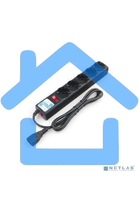 Сетевой фильтр Power Cube SPG5-В1 PC 0,5м, 5р, черный 10А, UPS(C14), SPG5-В1