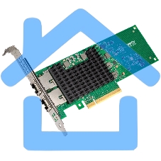 Сетевая карта Intel® Ethernet Network Adapter X710-T2L, Dual Ports RJ45, X710-AT2, 10GbE/5GbE/2.5GbE/1GbE/100Mb, PCIe v3.0 (8.0GT/s), QoS, VMDq, SR-IOV, iSCSI/NFS