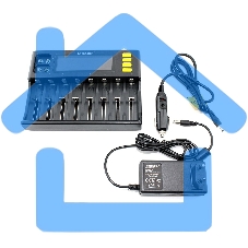 Зарядное устройство LiitoKala Lii-S8 + CAR charger 12V