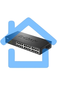 Неуправляемый коммутатор D-Link DES-1024D/H2A с 24 портами 10/100Base-TX
