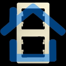 Рамка 2-м Glossa верт. беж. SchE GSL000206