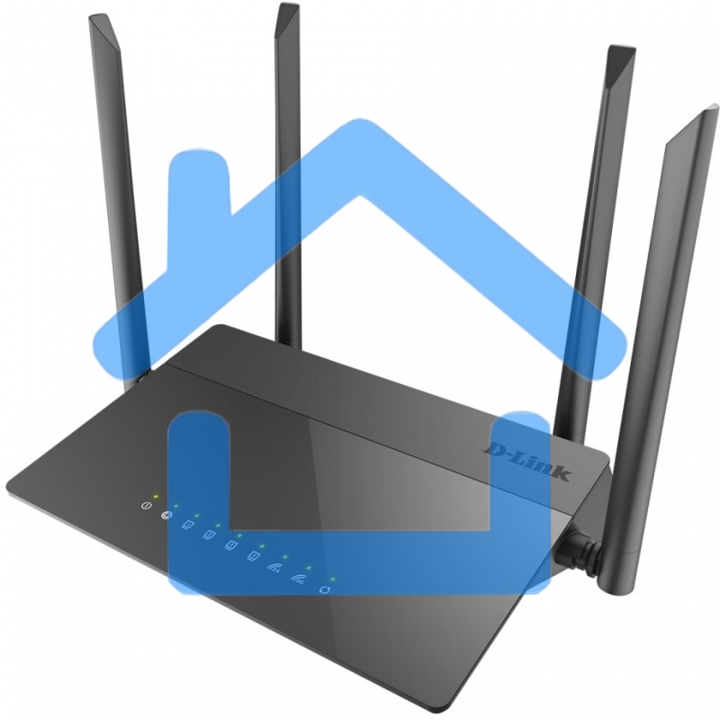 Маршрутизатор беспроводной D-Link DIR-841/RU/A1B, Wireless AC1200 Dual-Band Router with 1 10/100/1000Base-T WAN port and 410/100Base-TX LAN ports.802.11b/g/n compatible, 802.11AC up to 866Mbps,1 10/100/1000Base-T WAN port, 4