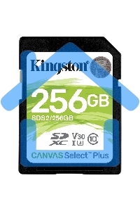 Флеш карта SDXC 256Gb Class10 Kingston <SDS2/256Gb>, Canvas Select 100R CL10 UHS-I