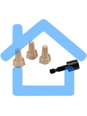 Соединительный изолирующий зажим Rexant с лепестками СИЗ-12 ø 11,2 мм (0,34-10 мм²), коричневый (100 шт./уп.)