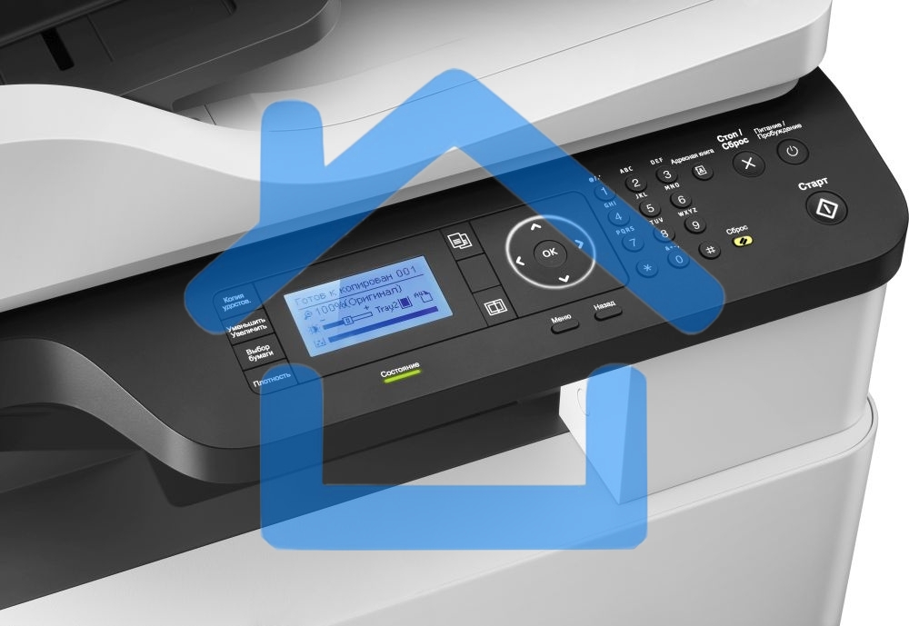 МФУ лазерное HP LaserJet MFP M443nda (8AF72A), A3, ч/б, печ. до 25 стр/мин. (А4) до 13 стр/мин. (А3), скан. до 21 стр/мин., 1200 x 1200 dpi (печать) 600x600dpi (скан.), USB, RJ-45