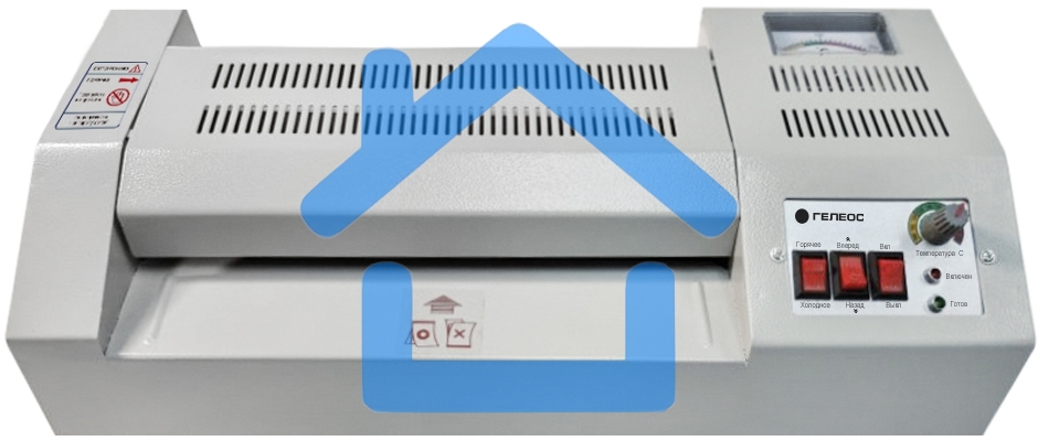 Ламинатор ГЕЛЕОС ЛМ A4 Про, А4, 2х250 (пленка 60-250мкм), 620 мм/мин, 4 вала, реверс, металл. корпус, мах толщина 2мм