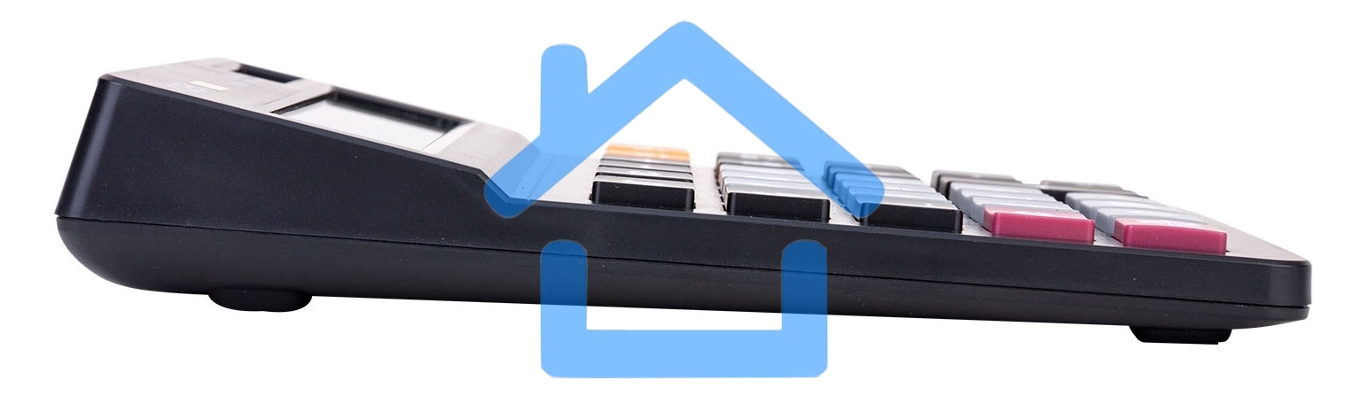 Калькулятор настольный Deli EM01420 черный 12-разр.