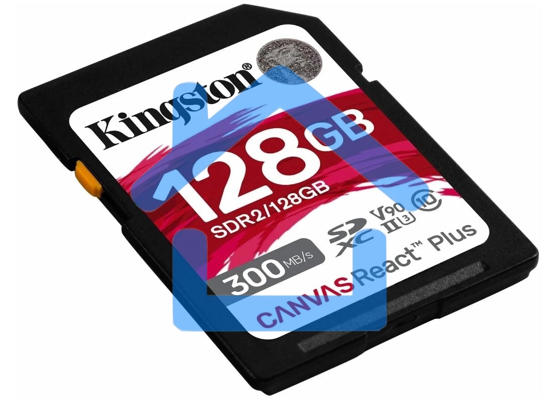 Флеш карта Kingston 128Gb Canvas React Plus SDXC UHS-II 300R/260W U3 V90
