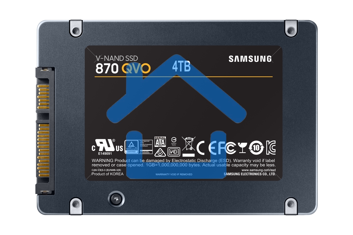 Накопитель SSD Samsung 4TB 870 QVO, V-NAND, 2.5