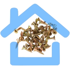 Саморез универсальный KRANZ 4х16, желтый цинк, пакет (1000 шт/уп)