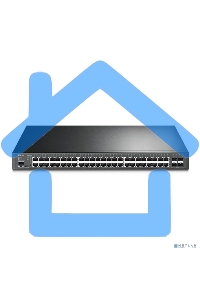 Коммутатор 48-port Gigabit PoE+ L2+ switch, 48 802.3af/at PoE+ ports, 4 Gb SFP slots, 1 RJ-45 + 1Micro-USB console ports, 348W PoE budget