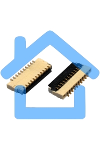 Разъем FPC Flip-Lock 0510-16RLGF 16 pin высота 1мм шаг 0,5мм