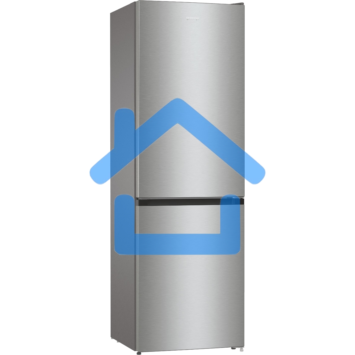 Холодильник Gorenje NRKE62XL серебристый металлик двухкамерный 203/99л морозилка снизу, No Frost