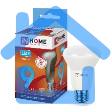 Лампа светодиодная LED-R63-VC 9Вт 230В E27 4000К 810лм IN HOME 4690612024325