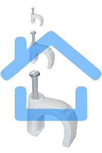 Скоба креп. круглая R7 (уп.100шт) ИЭК USK11-07-100