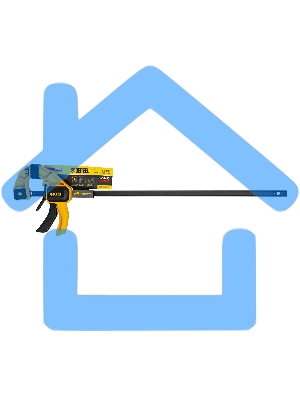 Струбцина Denzel F-образная, быстрозажимная, 600 х 80 мм, усиленный нейлоновый корпус