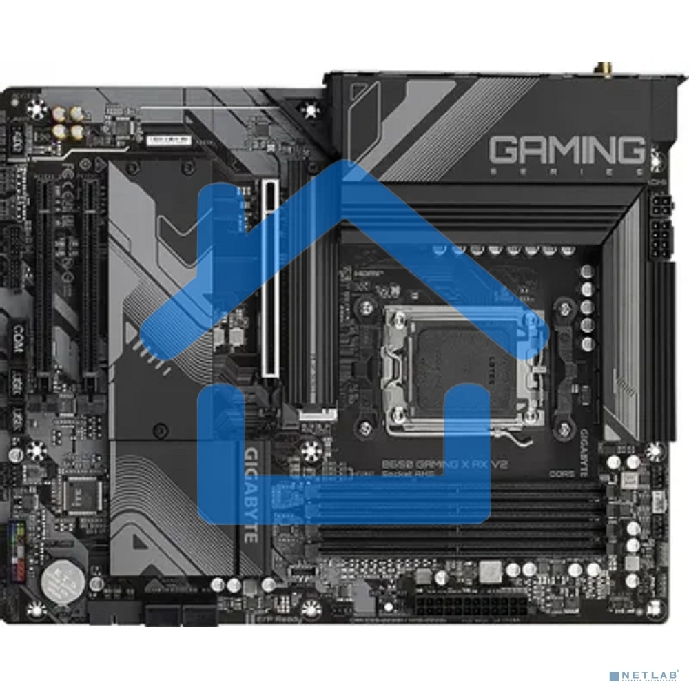 Материнская плата Gigabyte B650 GAMING X AX V2, AM5, AMD B650, 4xDDR5, 4xSATA, 3xM.2, 1xPCI-E 4.0 x16, 2xPCI-E 3.0 x1, 1xUSB-A 3.2 Gen 2, 3xUSB-A 3.2 Gen 1, 1xUSB-C 3.2 Gen 2, 1x 2.5Gb LAN, 3x3.5 мм, 7.1, ATX