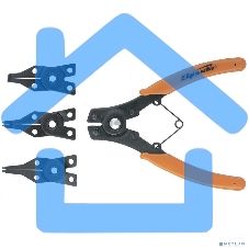 Съемник для стопорных колец с насадками, 150 мм, универсальный Sparta