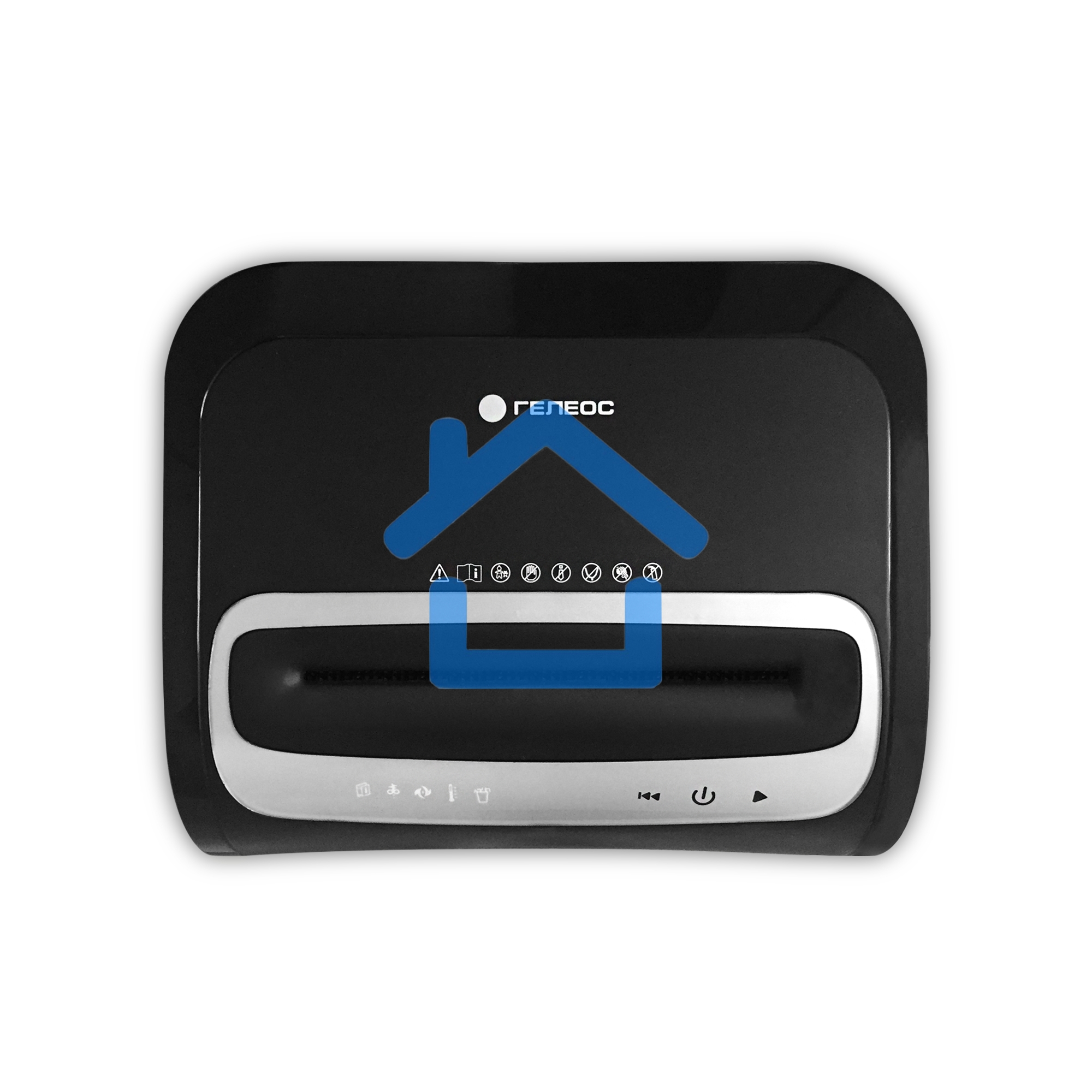 Шредер ГЕЛЕОС УМ35-5, (DIN P-5), фрагмент 1,9х14мм, 24-27 лист (70г/м2), CD/пл.карты/скрепки/скобы, 35 литров 