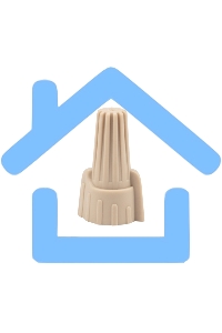 Соединительный изолирующий зажим Rexant с лепестками СИЗ-12 ø 11,2 мм (0,34-10 мм²), коричневый (100 шт./уп.)