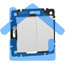 Переключатель Legrand 774408 2напр 2клав 10A Valena белый