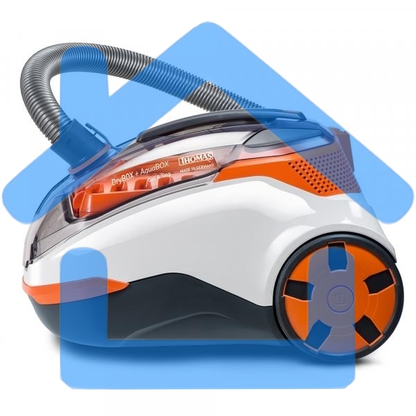 Моющий пылесос Thomas DryBOX + AquaBOX Cat&Dog белый/оранжевый, 325/1700Вт, уборка сухая, пылесборник контейнер 2.6 л