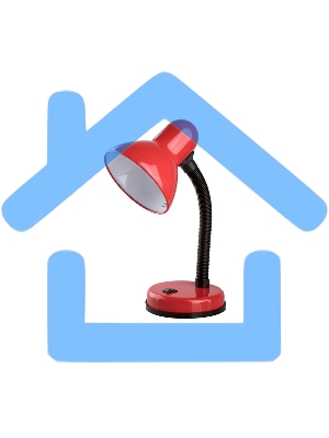 Camelion KD-301 С04 красный (Светильник настольный,230V 60W)