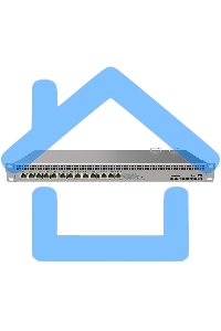 Маршрутизатор MikroTik RouterBOARD 1100Dx4 with Annapurna Alpine AL21400 Cortex A15 CPU (4-cores, 1.4GHz per core), 1Gb RAM, 13xGbit LAN, 60Gb M.2 drive, RouterOS L6, 1U rackmount case, Dual PSU